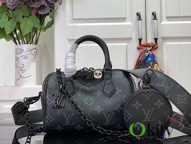 Okify Louis Vuitton Speedy 18 Handbag - Black 18 x 12 x 10 cm - 1