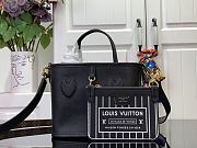 Okify Louis Vuitton Neverfull Bandoulière Inside Out BB Handbag - Black 24 x 14 x 9 cm M12099 - 1