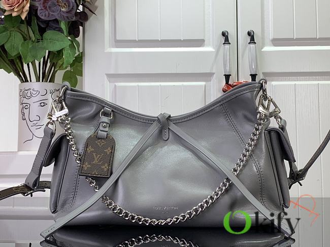 Okify Louis Vuitton CarryAll Dark Medium Grey Handbag 39x 30x15cm M25143 - 1