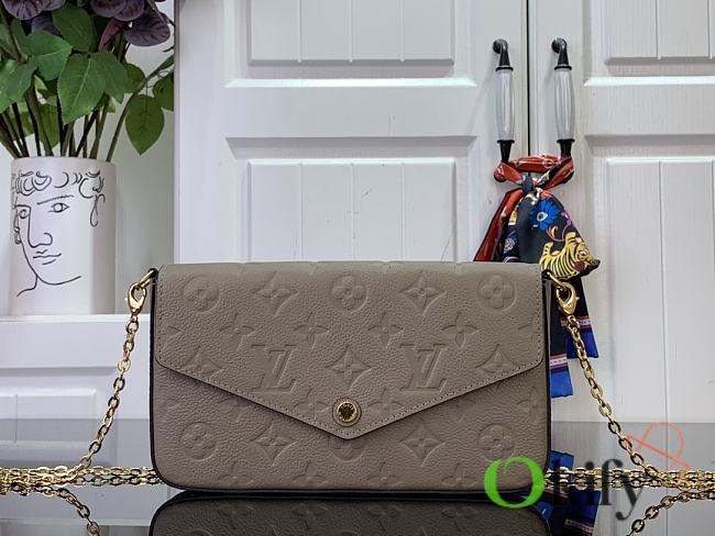 Okify Louis Vuitton Pochette Félicie Chain Bag Tourterelle 21.0 x 12.0 x 3.0 cm M82609 - 1