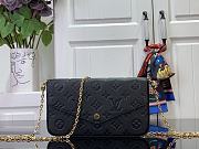 Okify Louis Vuitton Pochette Félicie Chain Bag Tourterelle Black 21.0 x 12.0 x 3.0 cm M82477 - 1