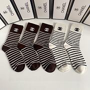 Okify Chanel Set mid-length stacked socks 17262 - 1