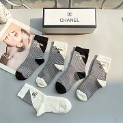 Okify Chanel Set 5 middle tube socks 17263 - 2