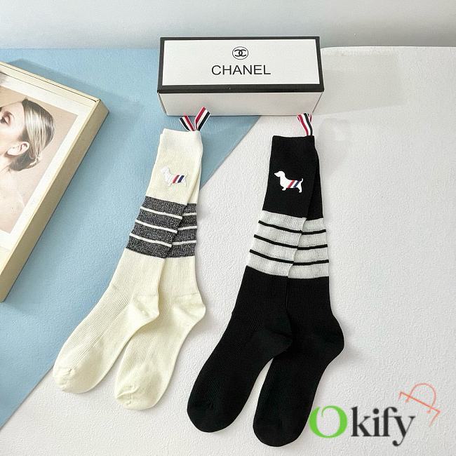 Okify Chanel set 2 mid-tube socks 17264 - 1