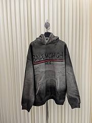 Okify Balenciaga hand-painted old gradient graffiti hooded sweatshirt S-XXL 17291 - 1