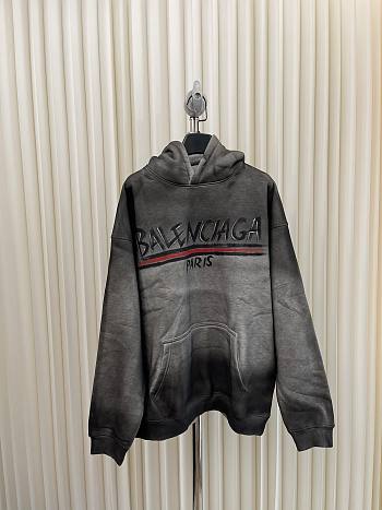 Okify Balenciaga hand-painted old gradient graffiti hooded sweatshirt S-XXL 17291