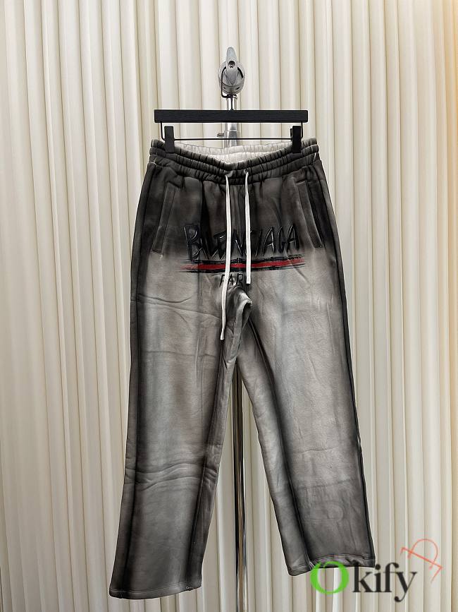 Okify Balenciaga Hand-painted old gradient graffiti trousers S-2XL 17292 - 1