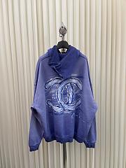 Okify Chanel Hand-painted graffiti hooded sweatshirt 17294 - 3