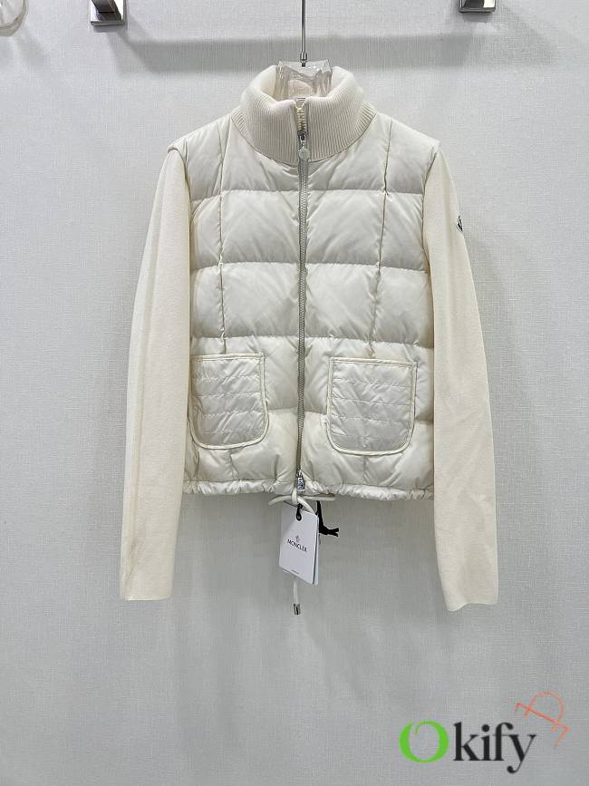 Okify Moncler knitted splicing down jacket SML  - 1