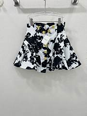 Okify Balmain Ink Flower Print Skirt S-XL  - 1