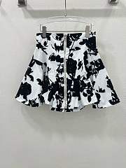 Okify Balmain Ink Flower Print Skirt S-XL  - 2