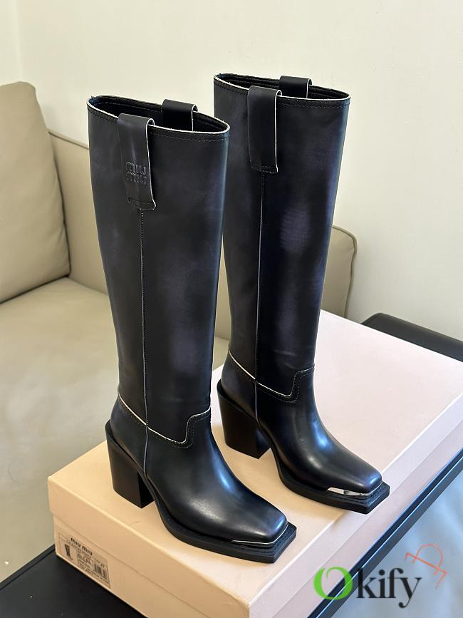 Okify MiuMiu classic knight boots 35-40 Black - 1