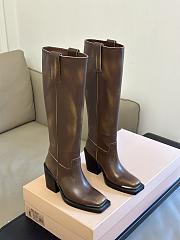 Okify MiuMiu classic knight boots 35-40 Brown  - 1