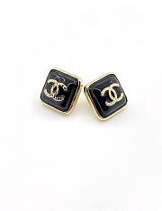 Okify Chanel Square Black Earings 17344 - 1