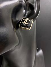 Okify Chanel Square Black Earings 17344 - 2