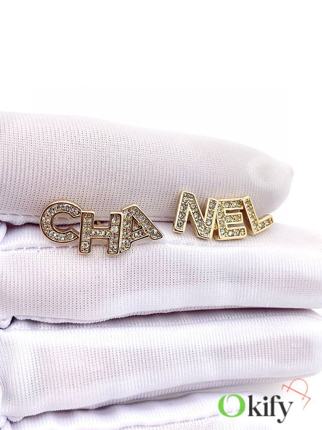 Okify Chanel small letter earrings 17345 - 1