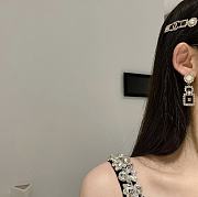 Okify Chanel Starry Black Earrings 17362 - 4