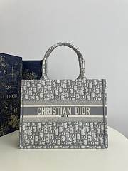 Okify Dior Book Tote dreamy gray tone 36*18*28cm  - 1