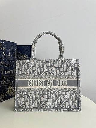 Okify Dior Book Tote dreamy gray tone 36*18*28cm 