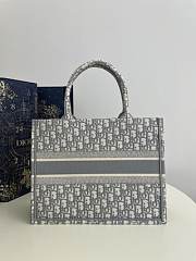 Okify Dior Book Tote dreamy gray tone 36*18*28cm  - 3