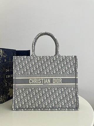 Okify Dior Book Tote dreamy gray tone 42*35*18cm