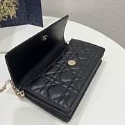 Okify Dior Top Handle Bag Black Cannage Lambskin Small 21*11*5 cm - 4