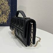 Okify Dior Top Handle Bag Black Cannage Lambskin Small 21*11*5 cm - 3