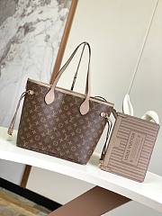 Okify Louis Vuitton Double-sided Neverfull Medium Handbag-Gray Color 31x28x14cm M12061 - 1