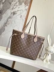 Okify Louis Vuitton Double-sided Neverfull Medium Handbag-Gray Color 31x28x14cm M12061 - 4