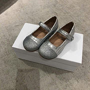 Okify Dior Girls Princess silver shoes for children 26-35  - 3