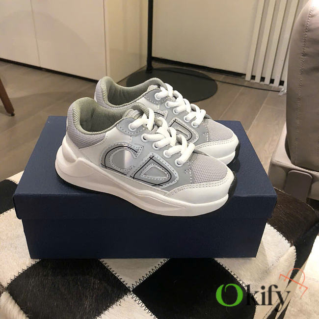 Okify Dior White Sneakers for children 26-35 17410 - 1