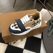 Okify Burberry Velcro Vintage Plaid Thick-soled Daddy Sneakers for children 26-35 17415 - 4