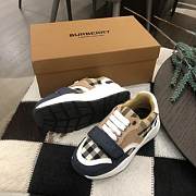 Okify Burberry Velcro Vintage Plaid Thick-soled Daddy Sneakers for children 26-35 17415 - 3