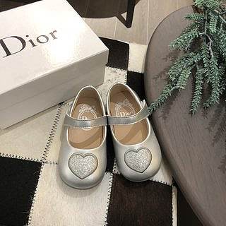 Okify Dior Heart Princess Shoes Silver Color for children 20-25