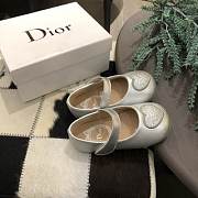 Okify Dior Heart Princess Shoes Silver Color for children 20-25 - 3