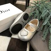 Okify Dior Heart Princess Shoes Silver Color for children 20-25 - 2