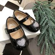 Okify Dior Heart Princess Shoes Black Color for children 20-25 - 2