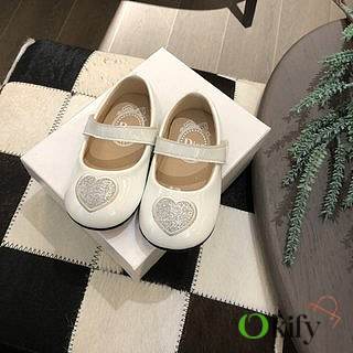 Okify Dior Heart Princess Shoes White Color for children 20-25 - 1