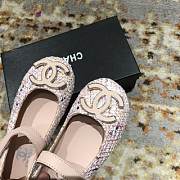 Okify Chanel Logo C Princess Shoes Pink Color for children 26-35 - 2