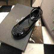 Okify Chanel Mary Jane Shoes Black Color for children 26-35 - 2