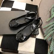 Okify Chanel Mary Jane Shoes Black Color for children 26-35 - 3