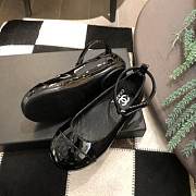 Okify Chanel Mary Jane Shoes Black Color for children 26-35 - 4