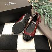 Okify Chanel Mary Jane Shoes Red Color for children 26-35 - 3