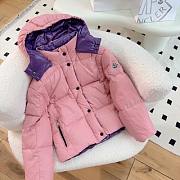 Okify Moncler Enfant Pink Down Jacket for children  - 1