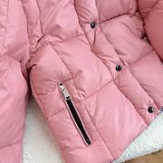 Okify Moncler Enfant Pink Down Jacket for children  - 2