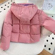 Okify Moncler Enfant Pink Down Jacket for children  - 3