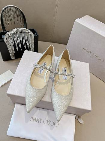 Okify Jimmy Choo Single-Strap Rhinestone High Heels 35-39