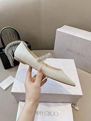 Okify Jimmy Choo Single-Strap Rhinestone High Heels 35-39 - 4