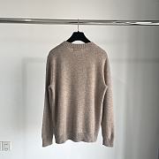 Okify Ralph Lauren women's knitted cashmere coffee bear sweater S-L - 2