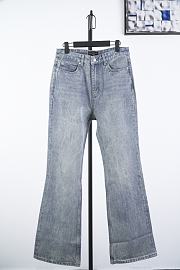 Okify Balenciaga Parisian flared washed blue jeans S-L  - 1